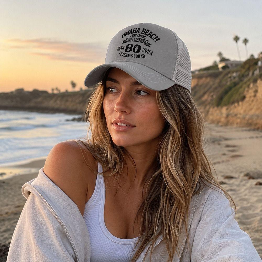 Summer Baseball Cap Mesh Breathable Visor Cap Fashion Snapback Hat for Men Women