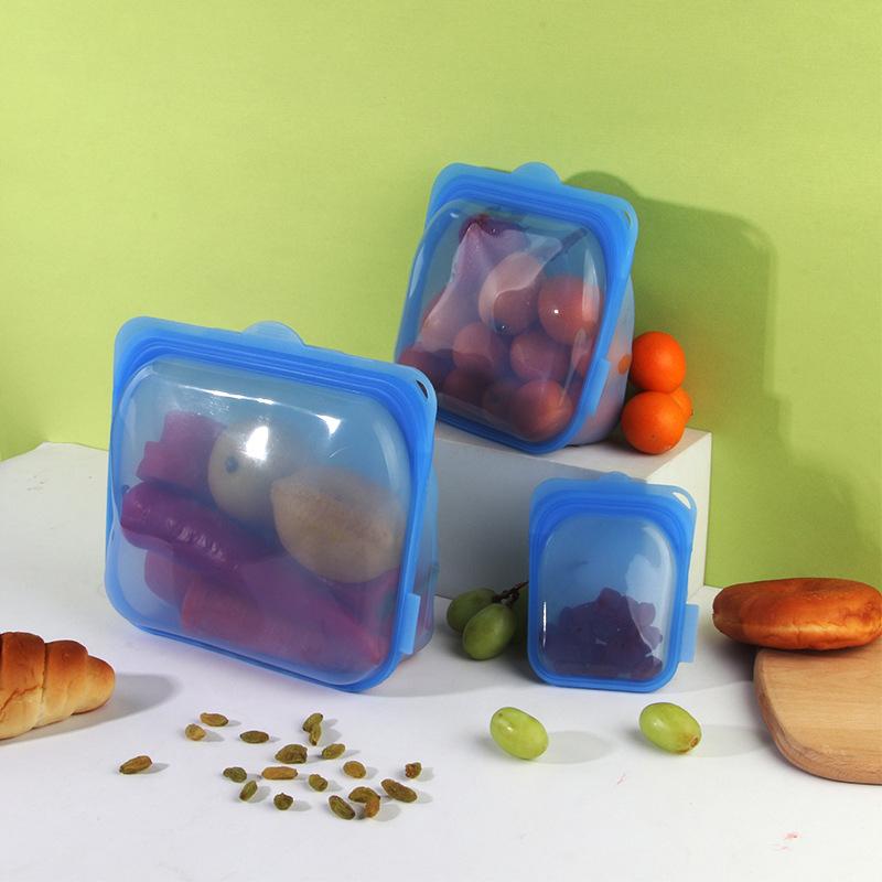 Food-grade Silicone Preservation Bag Refrigerator Anti-serial Sealing Bag Can Be Boiled Food Portioning Bag