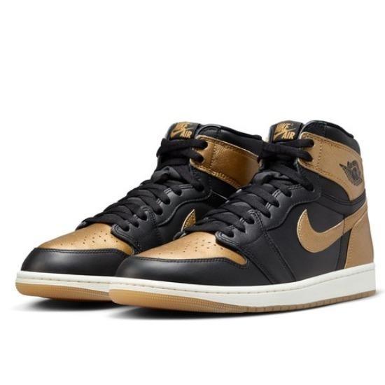 

Air Jordan 1 Retro High OG Jordan AJ1 Черный/Металлический Золотой-Парус DZ5485 071 EU 42.5 чёрный