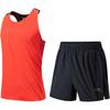 Quick-Dry Sleeveless Vest With Ties And Breathable Shorts Sports Set Men Sportswear 152315201-2