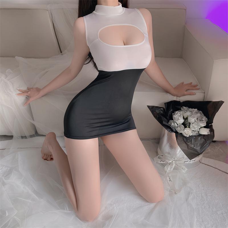 Sex Dress Hanging Neck Tight Fitting Deep V Gathering Short Hip Hugging Skirt Birthday Dress Woman Sexy Summer Dress Sex Shop
