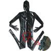 Sexy Men Oil Glossy Shiny Full Cover Bodysuit Pu Latex U Convex Pouch Jumpsuit Faux Leather Tights Gay Wear Maid Leotard