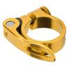 34.9mm Durable Bicycle Quick Release Seatposts Clamp Aluminum Alloy Seat Tube ClampGolden