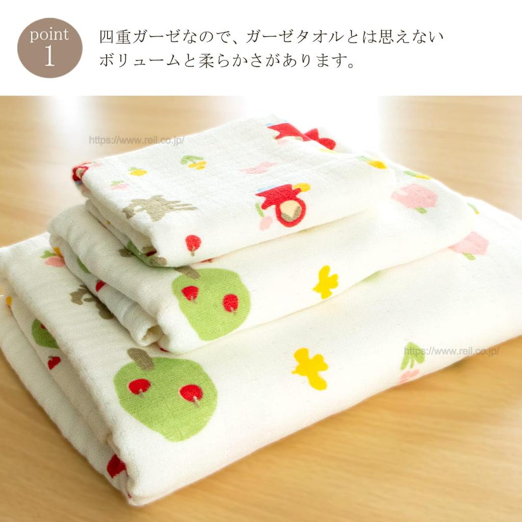 Nissen Shoko Bath Towel Little Red Riding Hood "Angel Gauze" TE-2831