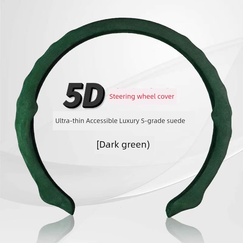 

Ultra-Thin, Suitable for All Seasons, Sweat-Absorbent, Non-Slip Handlebar Cover, Clip-On Half-Pack Protective Cover, Suitable for Buick and Honda Three-Dimensional Non-Slip Suede [Green] 1 Piece