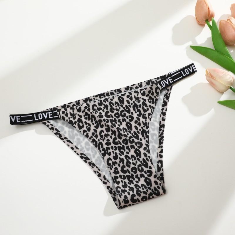 

Allofme женские бесшовные трусики сексуальное нижнее белье с принтом ледяной шелк бесследное белье M