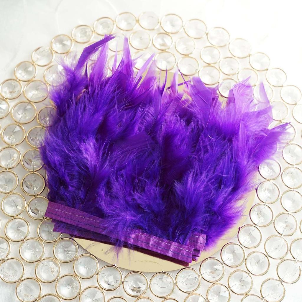 1Yard Natural Turkey Feathers Trim 10-15Cm Fluffy Feather Ribbon For Crafts Accessories Wedding Party Clothing Sewing Decoration