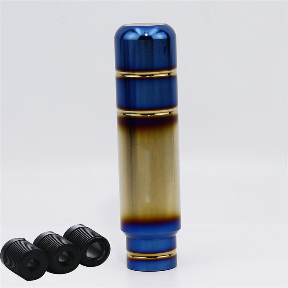 

Aluminum Burnt Blue Universal Gear Shift Knob Shifter Lever Head V2 -13CM