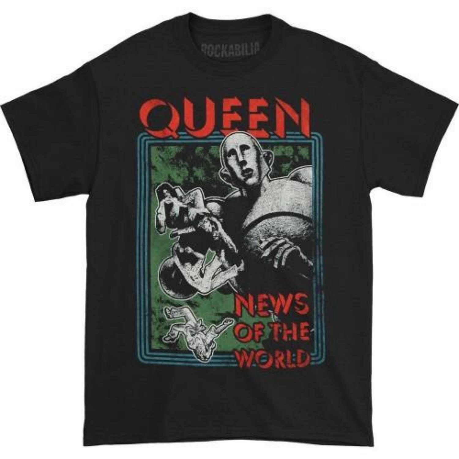 Queen Unisex Adult News Of The World T-Shirt S чёрный