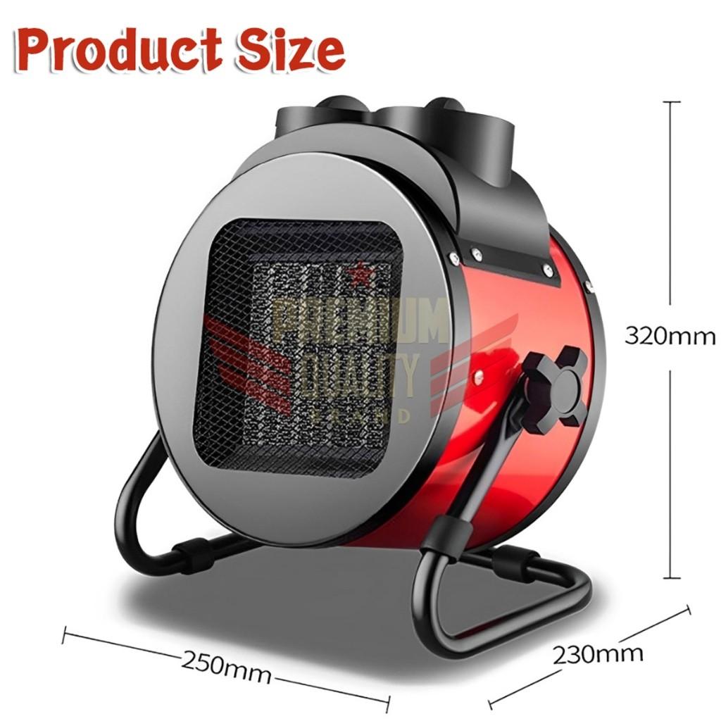 3000W Electric Heater Fan Ceramic Space Air Heater Portable Ceramic Fan Warmer Pemanas Kipas Seramik