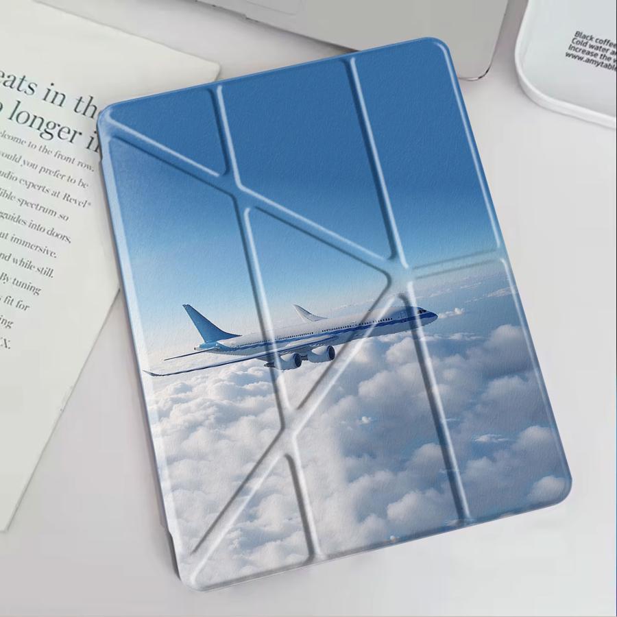 Holder Cover Tablet Case For iPad Mini 6 7 Air 4 5 M3 M2 1 2 M4 11inch Pro 11th 10th 9th 8th 7th 12.9inch Pro 2025 Blue Sky