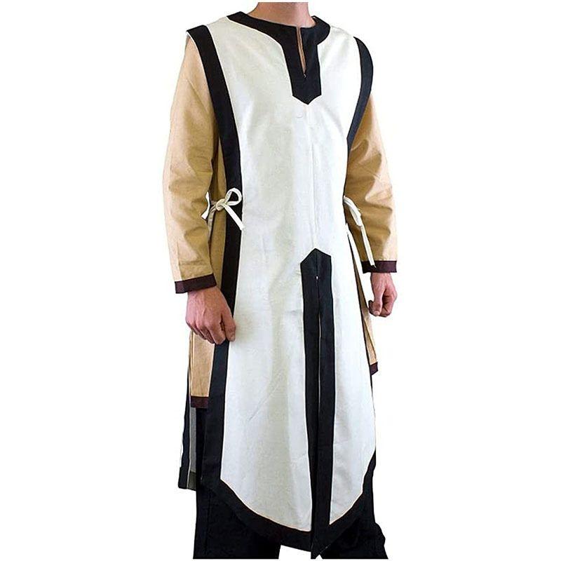 Medieval Sleeveless Knight Vest Halloween Renaissance Retro Male Knight Cosplay Performance Costume