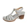 Fish-mouthed Shoes with Thick Toes and A High Heel Strap Ankle Strap Sandals