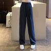 Loose Stripe Straight Leg Pants Workout Trousers Striped Suit Pants Soft Wide Leg Pants  Streetwear