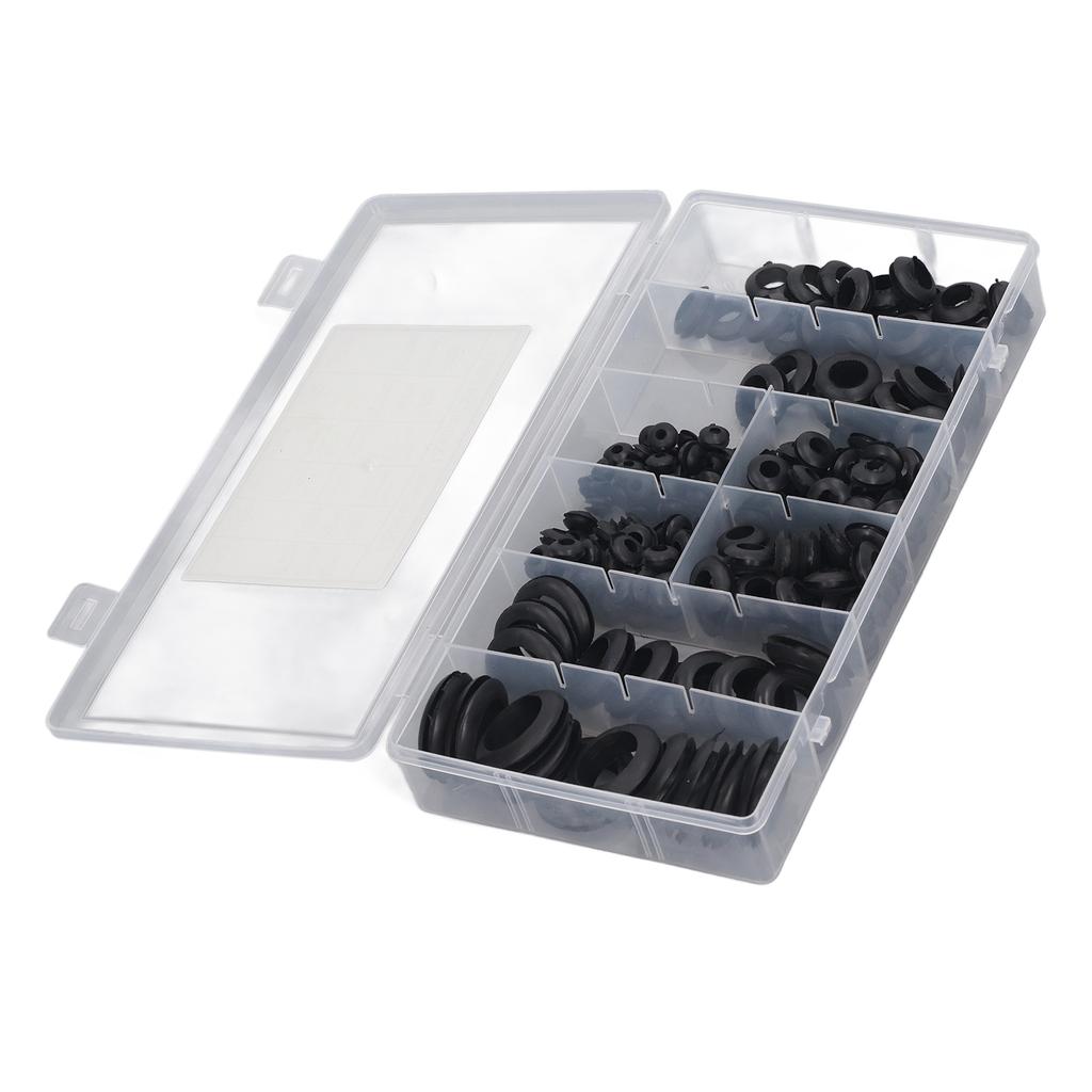 200 Pcs Rubber Grommet Waterproof Oil Proof Firewall Hole Plug Hard Wearing Eyelet Ring Gasket