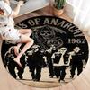 Sons of Anarchy Round Area Rug,Carpet Rug for Living Room Bedroom Sofa Playroom Decor,Non-slip Floor Mat