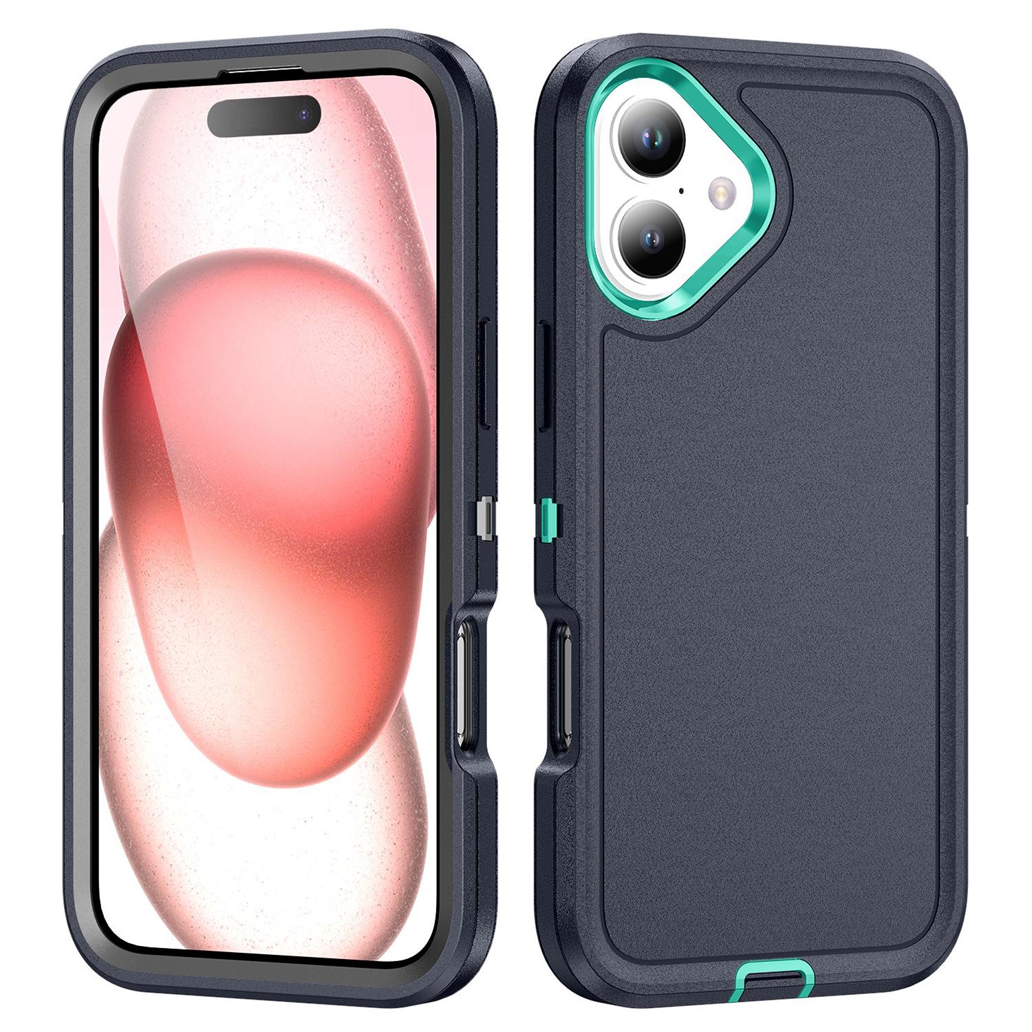 

Для iPhone 16 Чехол ПК+Силикон+ЭВА Защита военного класса Чехол для телефона D