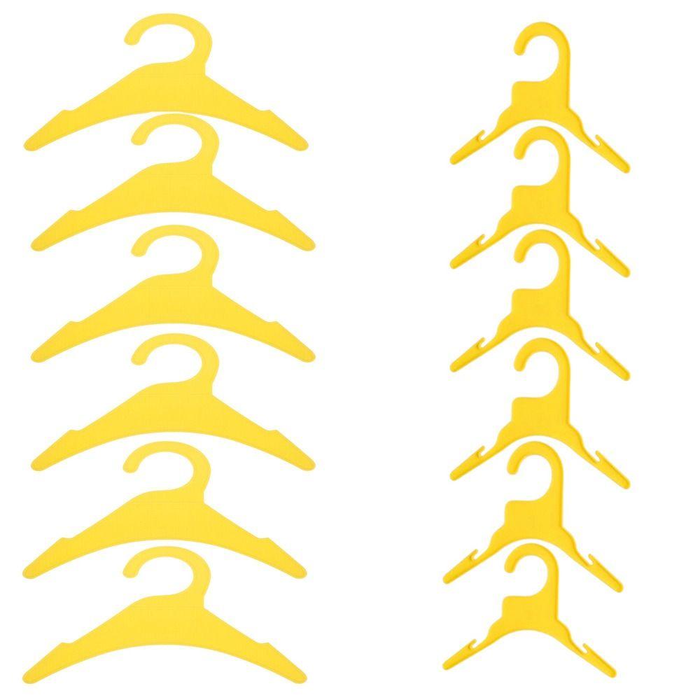 

12 шт./набор Противоскользящие вешалки для одежды для собак Разноцветная стойка для одежды для кошек Мини-гардероб Маленькие вешалки Детские C