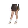adidas Originals Women's Racing Faux Leather Mini Skirt Dark Brown JM8026