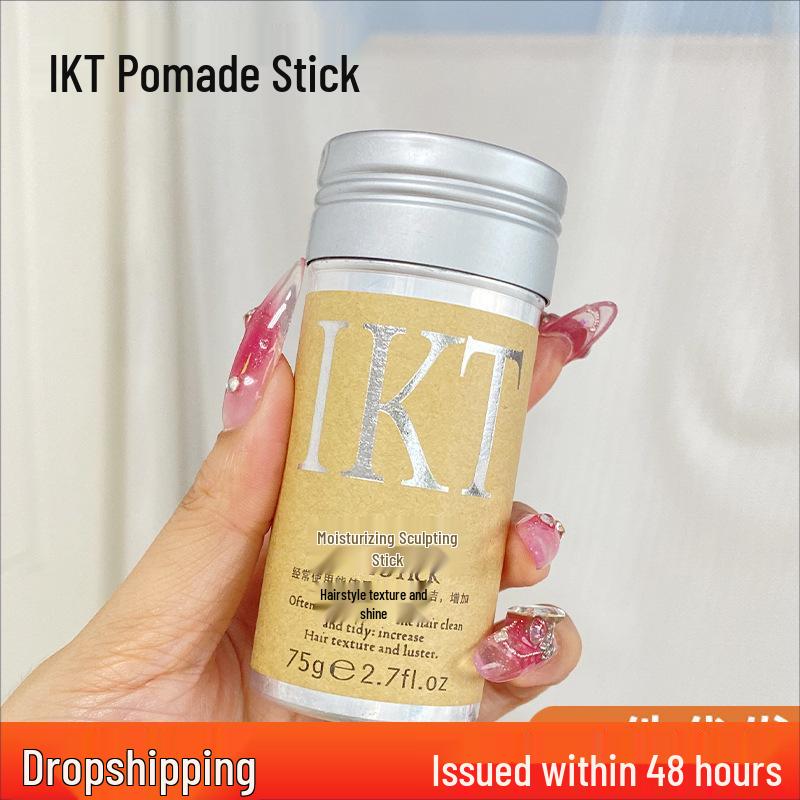 IKT Hair Styling Wax Stick – Moisturizing Flyaway Tamer and Anti-Frizz Gel Cream Moisturizing Styling Stick