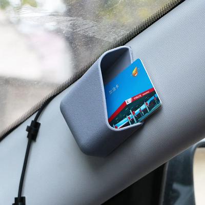 ISGTDRM 2pcs/set Car Universal Pillar Storage Box IC Card Holder Phone Cigarette Glasses Cigar Holder Container Case Organizer