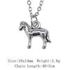 Vintage Animal Pendant Necklace Cat Animal Charm Necklaces Forest Ocean Western Jewelry Gift For Making DIY