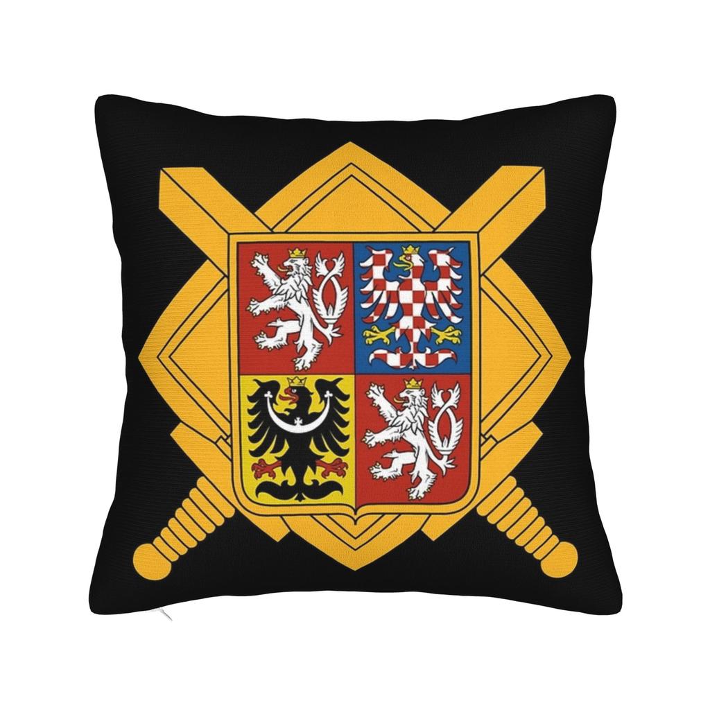 Czech Republic Coat Of Arms Pillow Cover Merch Soft Cushion Cover Decoration Pillow Case Cover Home Multiple Sizes