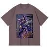 230 Gsm 100% Cotton Yu-Gi-Oh V5 Mago Oscuro Print Unisex Heavy Cotton T Shirt