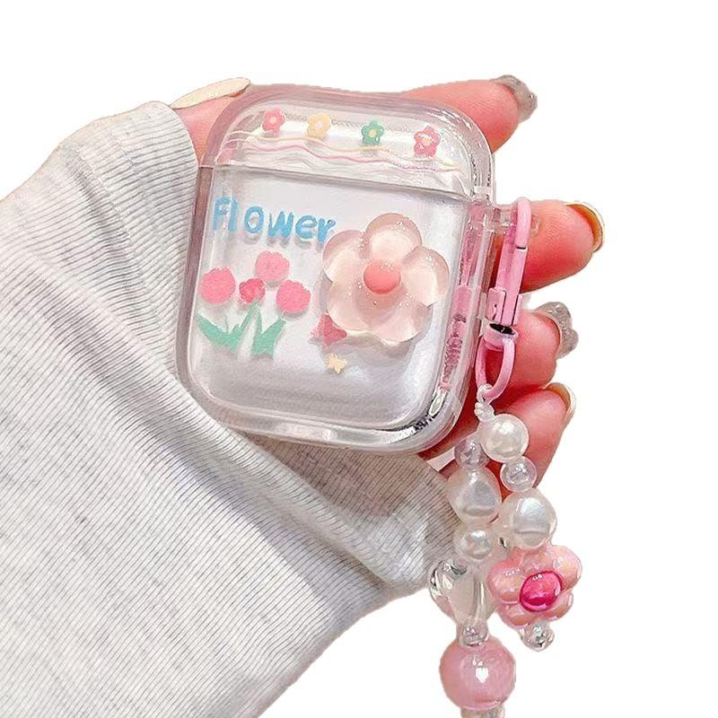 The Fresh Flower earphone case is suitable for Apple AirPods 1 protective case and AirPods Pro 1 earphone protective case