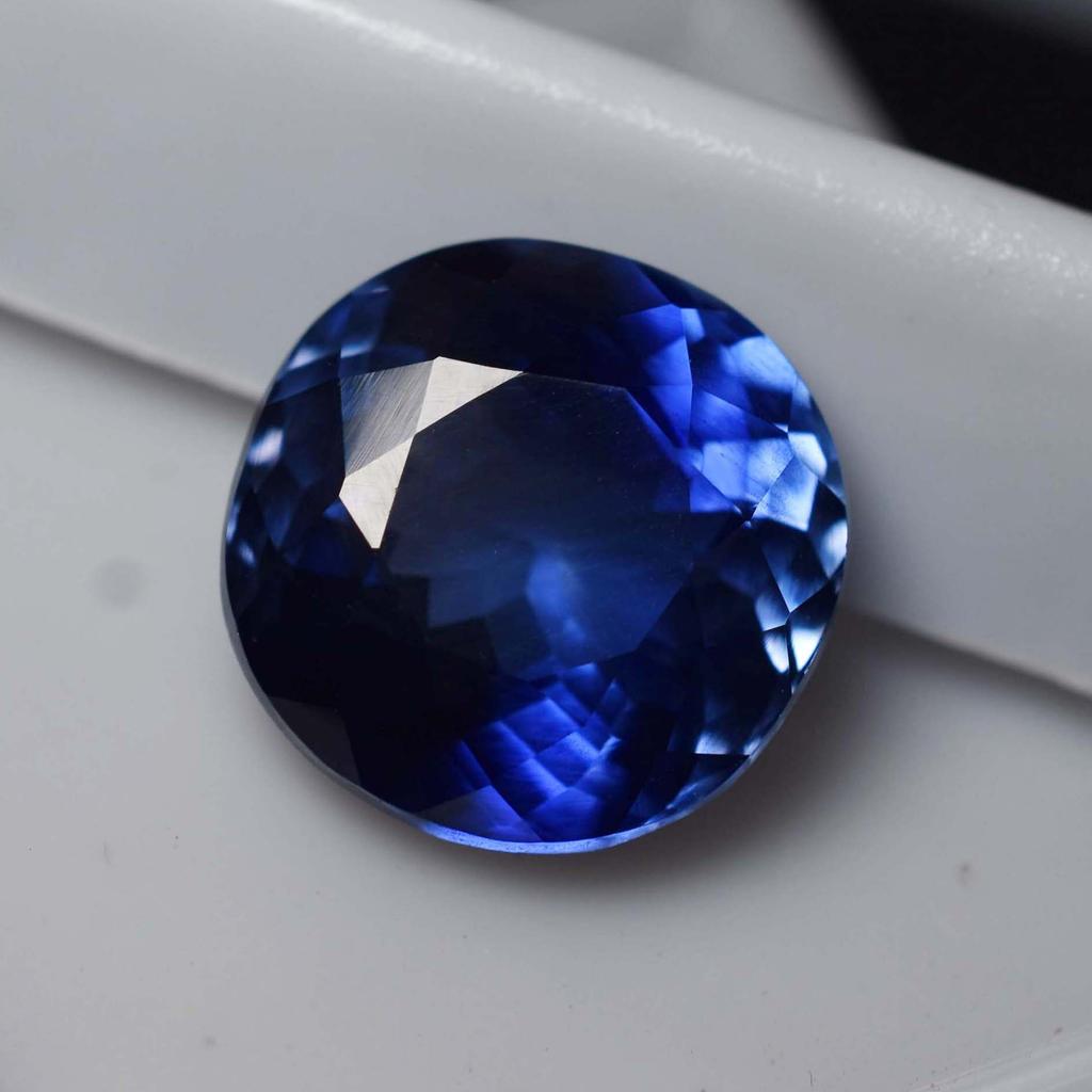 7.70 Ct Natural CERTIFIED Ceylon Sapphire Blue Round Shape Loose Gemstone AM-132