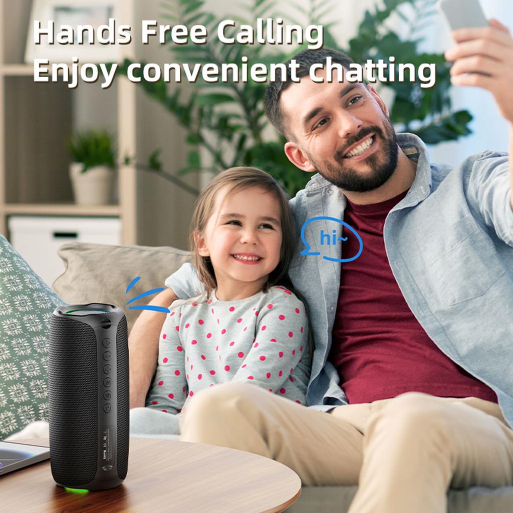 Portable Speaker 52mm Full-range with RGB Lights Wireless for HomeCelsiusPartyCelsiusOutdoors