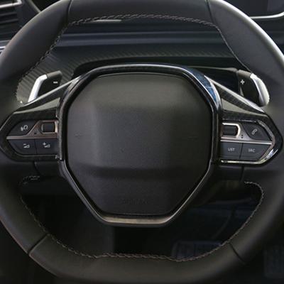 Sticker Pannello Pulsanti Volante Auto in ABS Cornice Decorativa Copertura Trim per Peugeot 3008 GT 4008 5008 Accessori Interni
