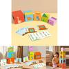 Educational Wooden Stacking Blocks Toy For Toddlers With Shape Recognition And Cognitive Development