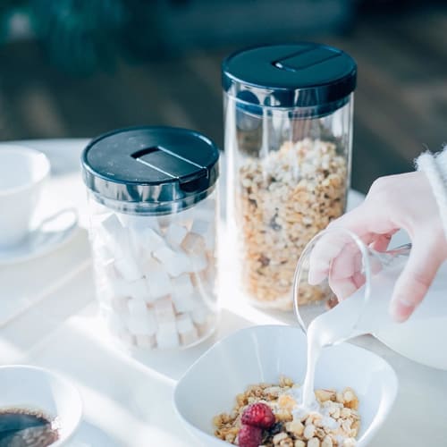 HARIO Coffee Canister M Black MCNR-200-B