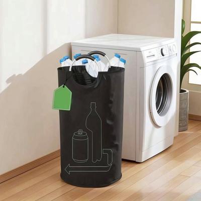 Storage Basket Collapsible with Arc Handles Easy Carrying Container Durable Waterproof Oxford Storage Bin for Laundry Toys Household