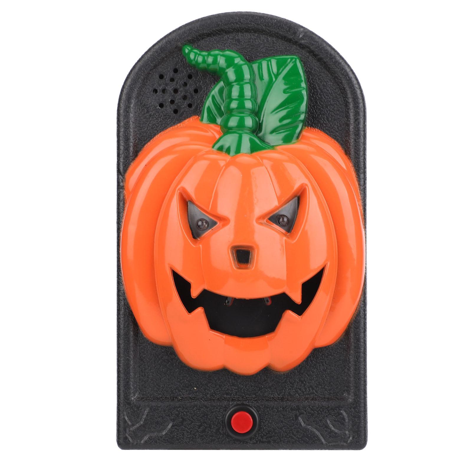 

Halloween Horror Doorbell with Light Sound Decoration Prop for Bar Haunted House Escape Room Witch