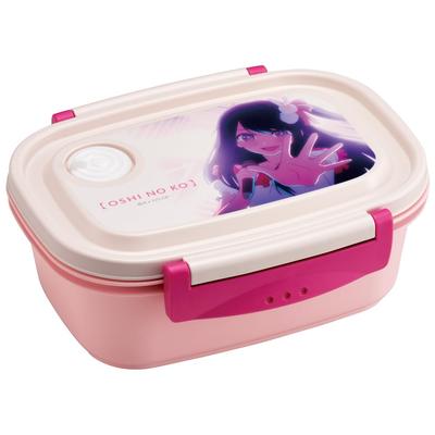 Easy Light Bento Sealable Storage Oshi No Ko No Made In & Box, Medium, 550ml, Microwaveable, Container, (Oshi Ko) Design, Japan, XPM4-A