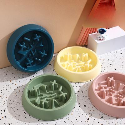 Neuer Slow Food-Napf für Haustiere mit Erstickungsschutz, Hundenapf, Futternapf für Haustiere, umstoßsicheres Haustierzubehör für große, mittelgroße und kleine Katzen und Hunde