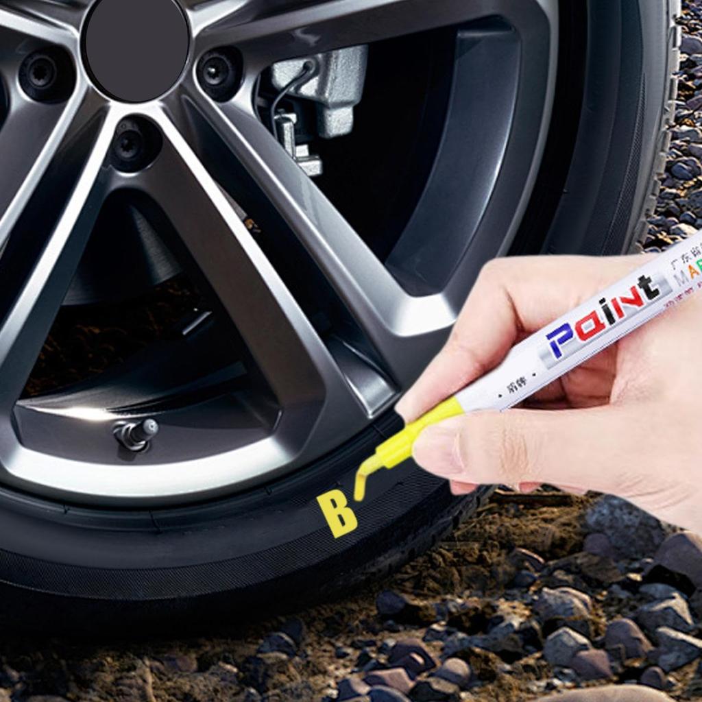 Car Pen - Car Tire Marker, Portable Auto Scratch Repair Pen Set,