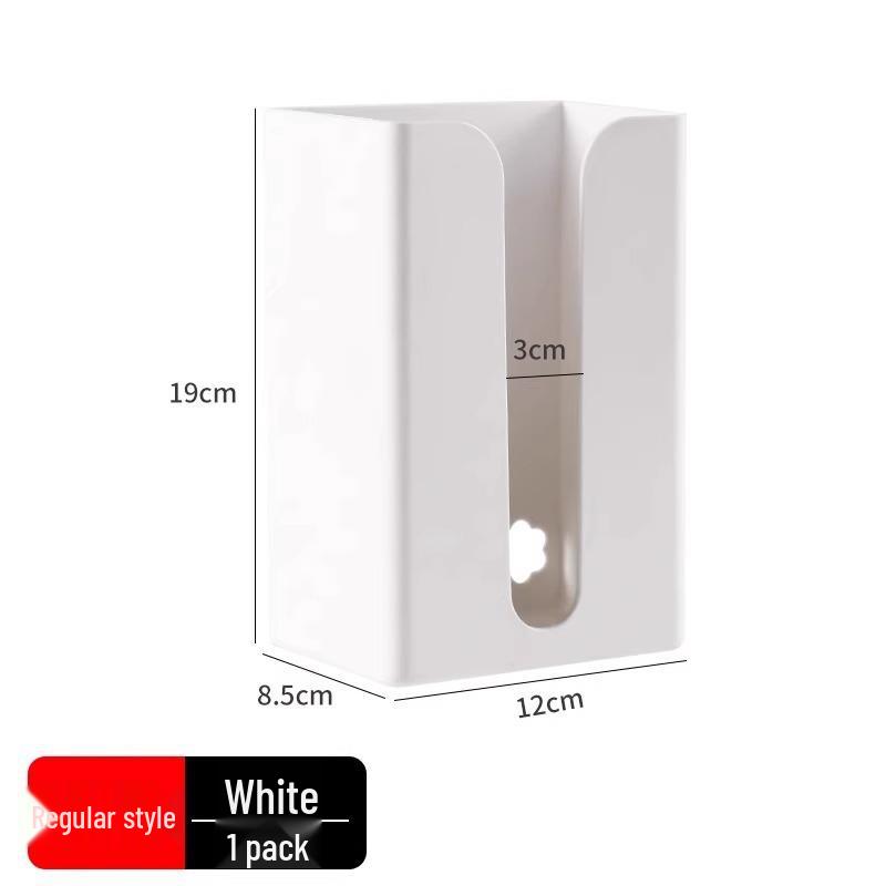 Wall-Mounted Transparent Tissue Box for Kitchen & Bathroom