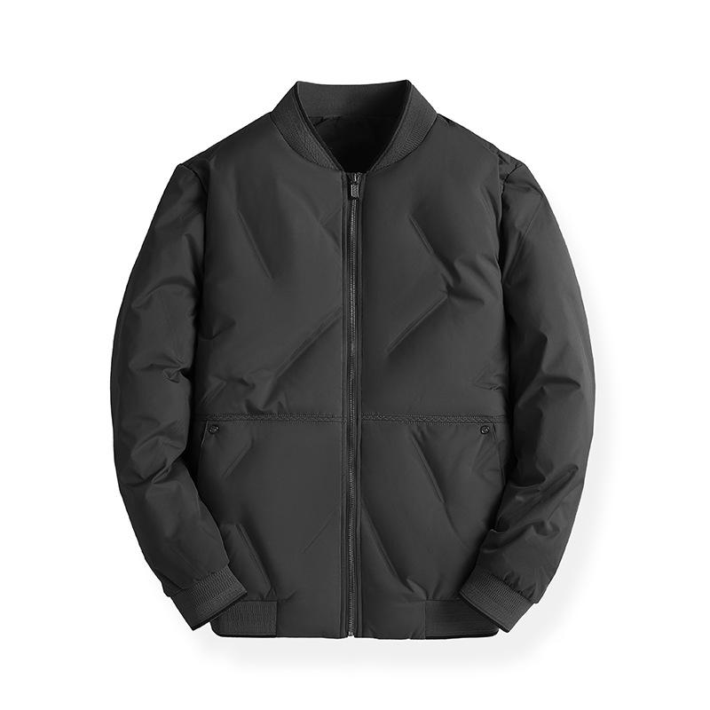 

Men s Winter Thickened Down Baseball Jacket - Casual, Warm, and Loose-Fit Coat 5XL чорний