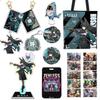 DIROLVON Zenless Zone Zero Goods: Ellen Lucky Bag Set with Badge, Acrylic Stand, Backpack, Keybolter, Birthday Gift (Hoshimi Miyabi)