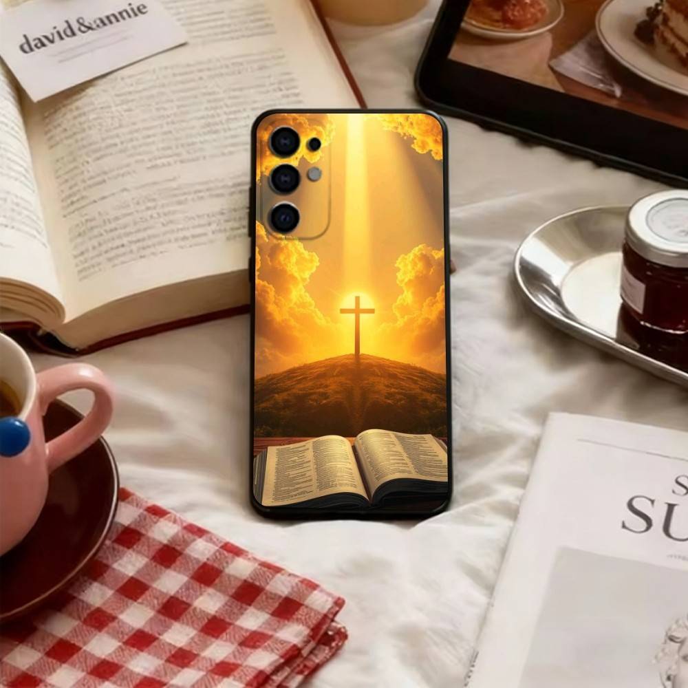 Jesus Christ Phone Case For Samsung S25,S24,S21,S22,S23,S30,Ultra,S20,Plus,Fe,Soft Silicone Black Cover