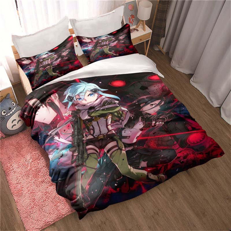 The new "Sword Art Online" themed soft and comfortable duvet and pillowcase set is a children's bedding gift set available