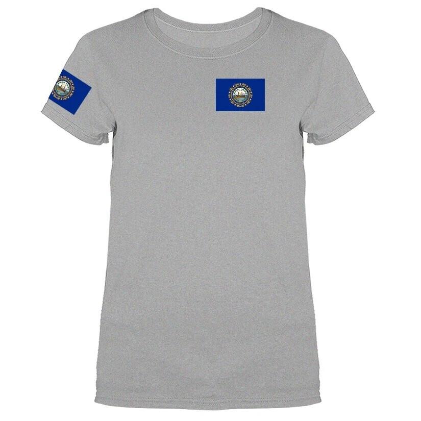 State of New Hampshire Flag Crest Women s T-shirt Unisex T-Shirt M