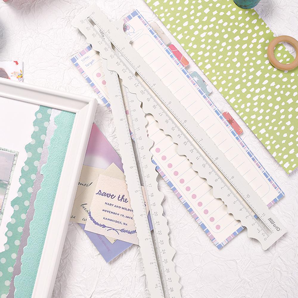 KWtrio Kovové pravítko na trhání papíru Řezací pravítko pro 30 cm 11 palců