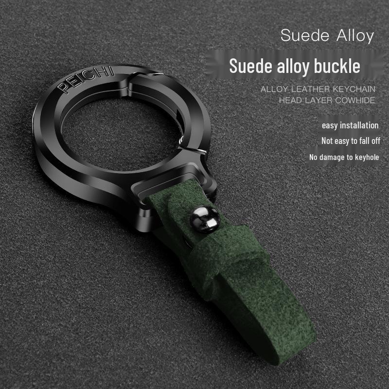 Мужской брелок из замши: Высококачественный подвесной брелок для ключей от дома и автомобиля