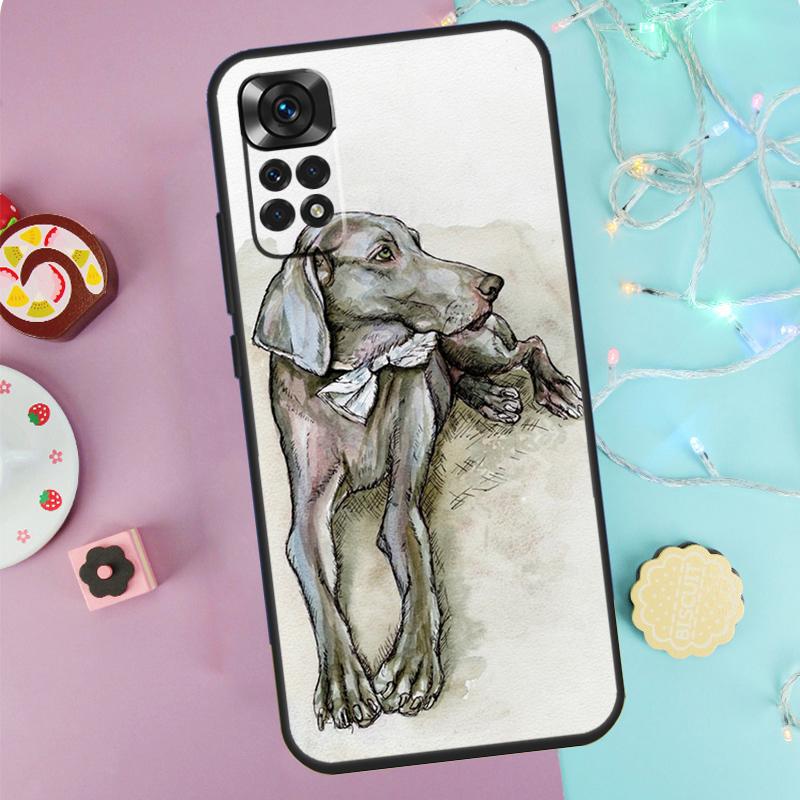 

Weimaraner Dog Case For Xiaomi Redmi Note 9 10 11 12 13 14 Pro 9S 10S 11S 12S Redmi 14C 10C 12C 13C Cover Redmi Note 14 Pro 5G