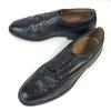 70s-80s USA Vintage Heavy Leather Goodyear Welt Long Wingtip 12D / 29.5cm / Black Business Shoes Kenmoor