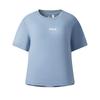 FILA Fitness Fashion Simple Casual Sports Versatile Comfortable Short Sleeve T-Shirt Women Tops Light-Blue A11W531111FBU